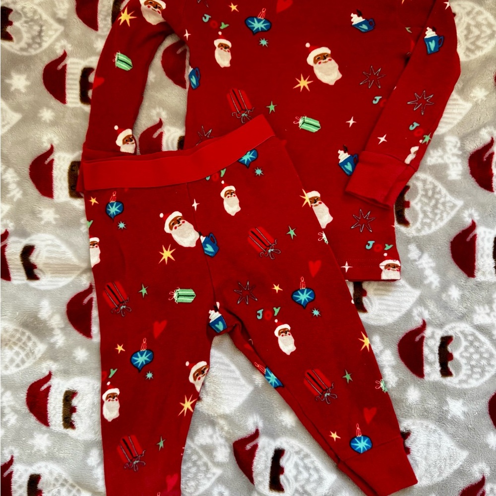 Target Kids Red Santa Pajama Set